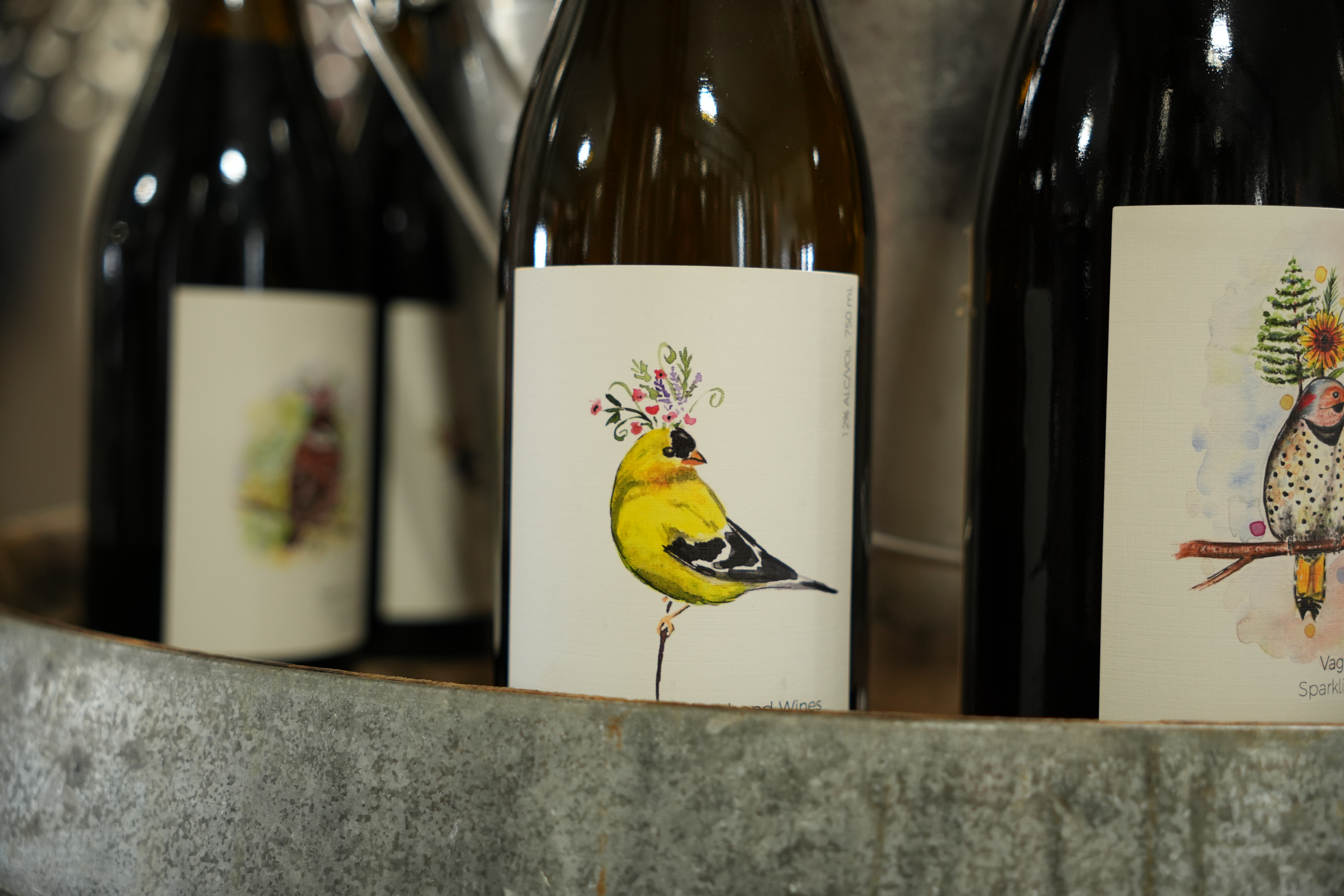 Vagabond Wines bottle labels