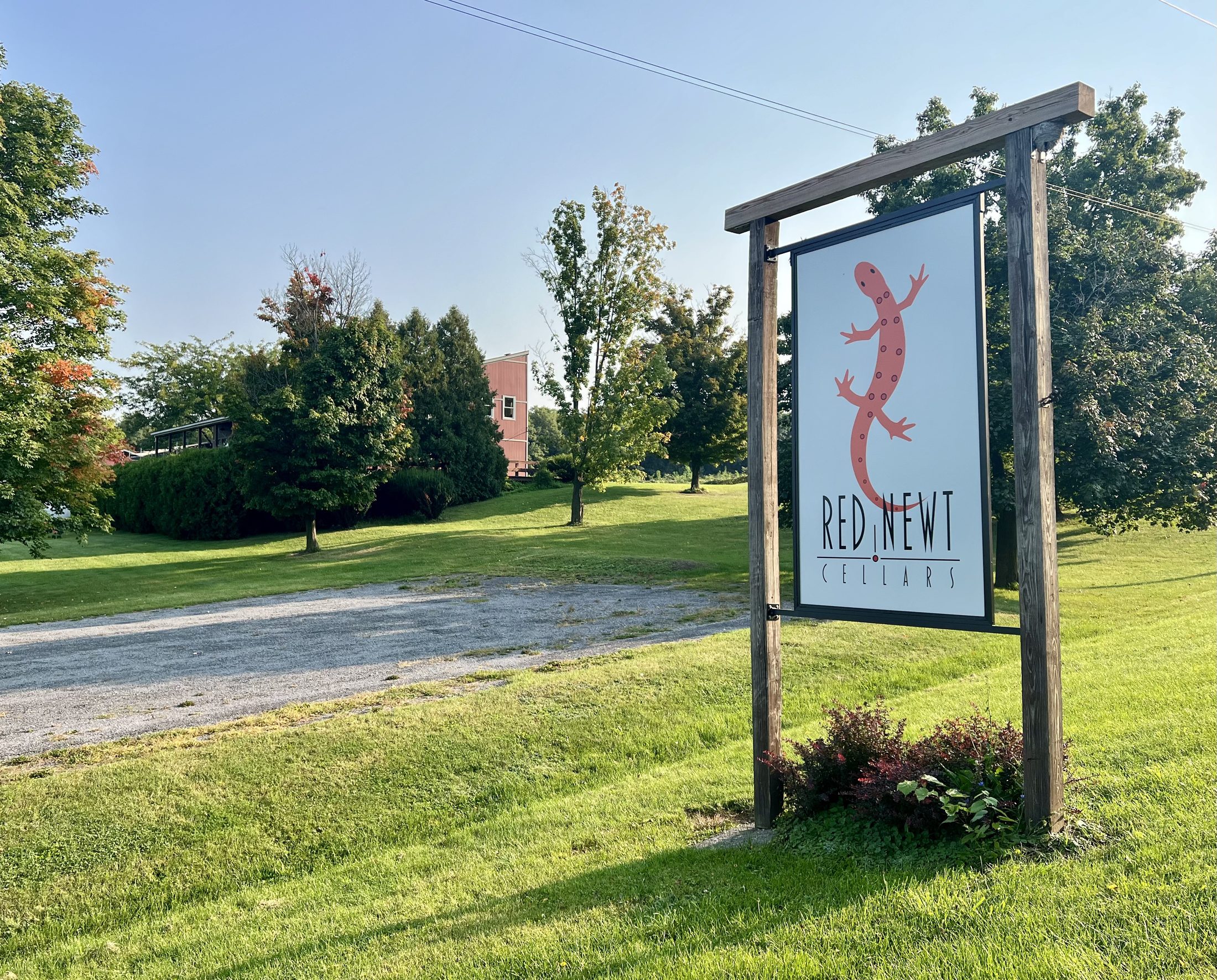 Red Newt Cellars winery and deck